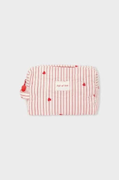 Clearance ETAM Neceser con estampado de corazones y algodón IMP FD BLANCO
