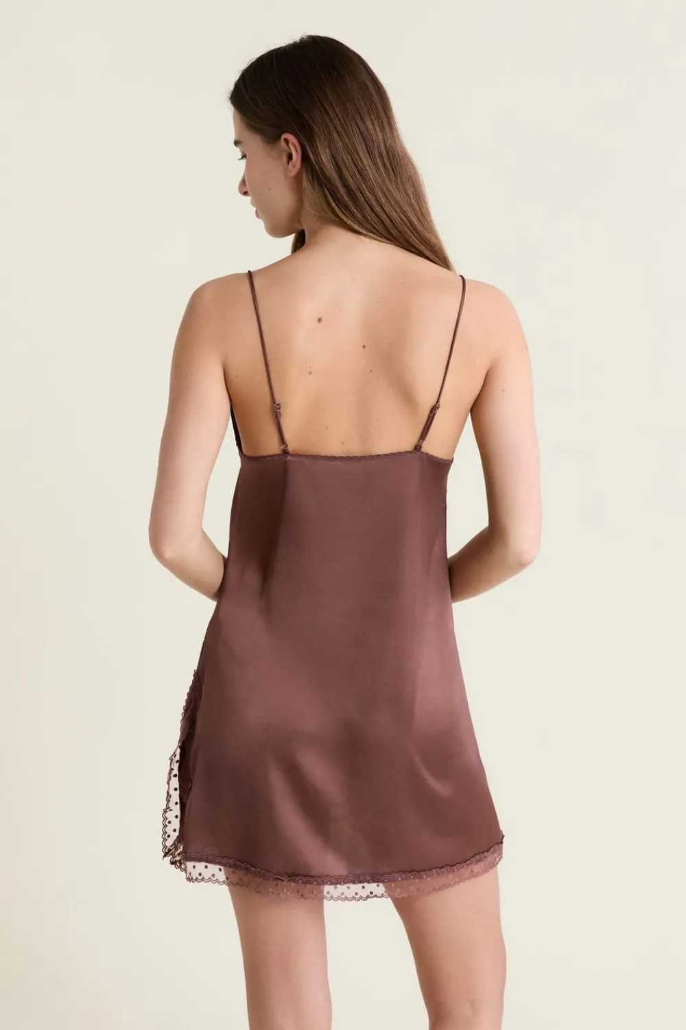 Hot ETAM Nuisette satinée CHOCOLAT