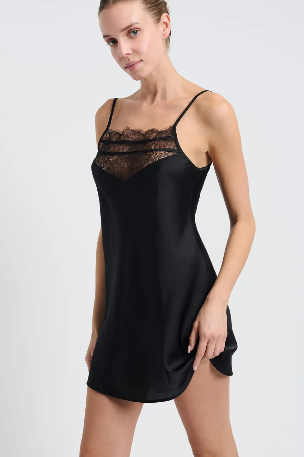 Online ETAM Nuisette satinée NOIR