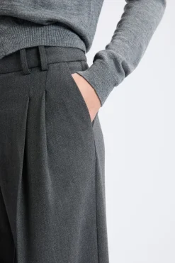 ETAM Pantalón ancho de sarga ANTRACITA