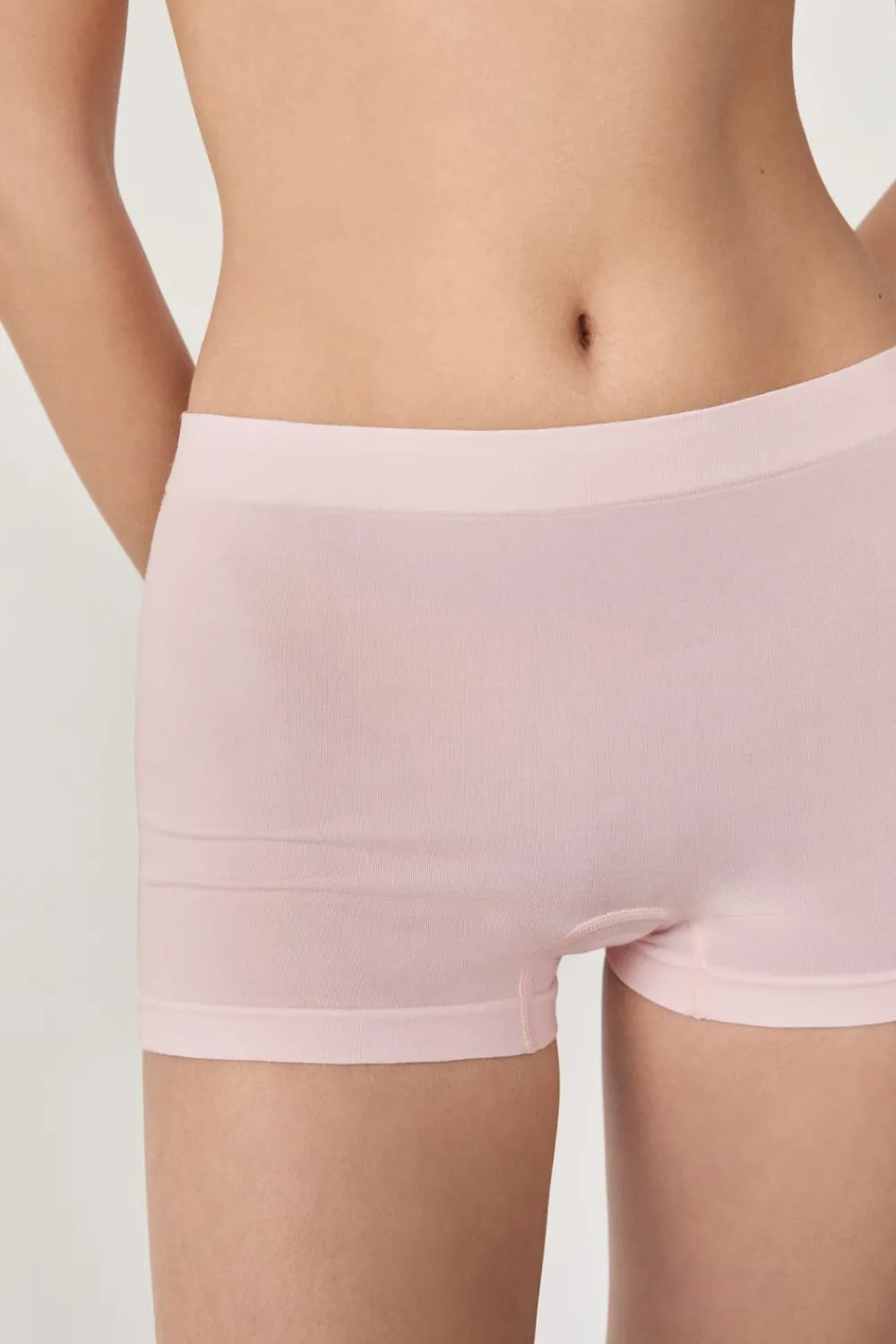 Hot ETAM Pantalón corto boyleg de algodón ROSA CARAMELO