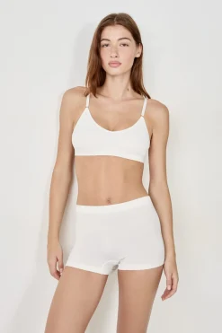 Discount ETAM Pantalón corto de algodón para un confort óptimo CRUDO