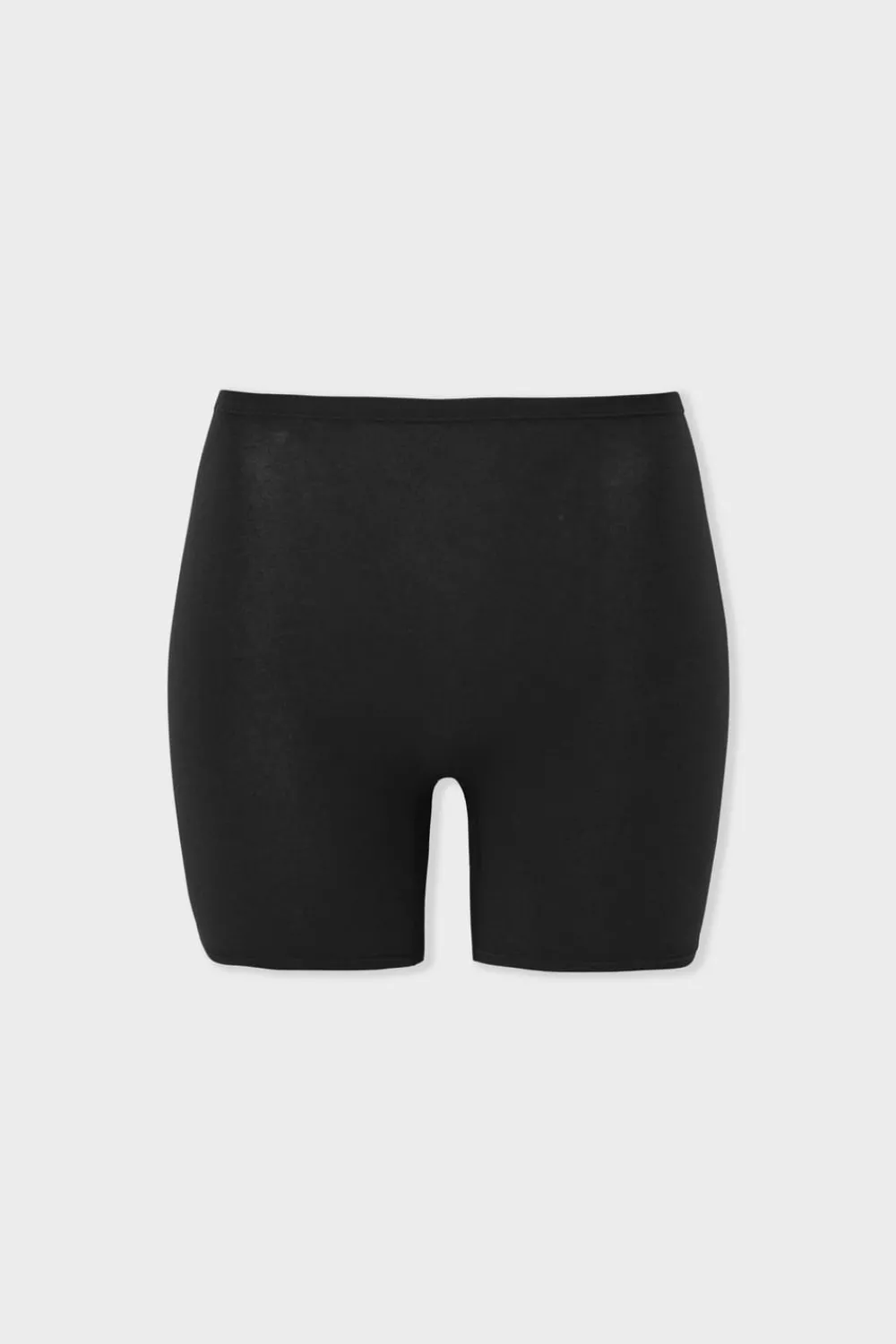 Outlet ETAM Pantalón corto de ciclismo de algodón orgánico elástico NEGRO