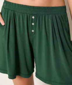 Best ETAM Pantalón corto de pijama de modal VERDE ABETO