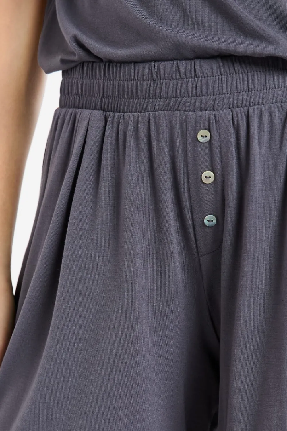 Best ETAM Pantalón corto de pijama liso ANTRACITA