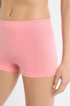 Best ETAM Pantalón corto masculino sin costuras con algodón ROSA