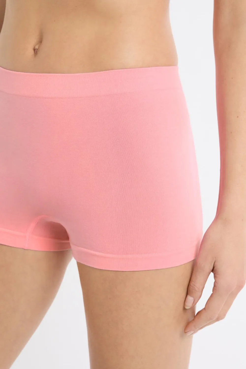 Best ETAM Pantalón corto masculino sin costuras con algodón ROSA
