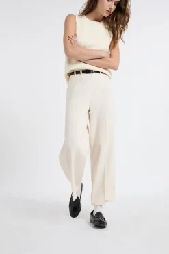 Hot ETAM Pantalón cropped lino