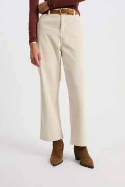 Outlet ETAM Pantalón de algodón BLANCO