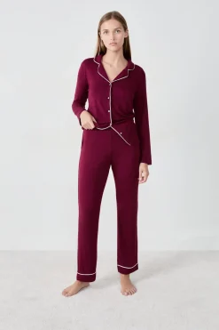 Best ETAM Pantalón de pijama BURDEOS GRANATE