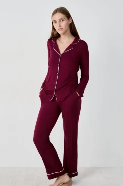 Best ETAM Pantalón de pijama BURDEOS GRANATE