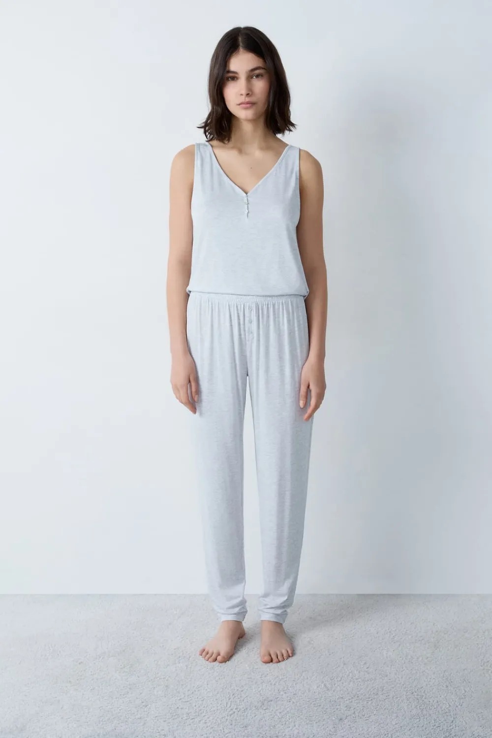 Clearance ETAM Pantalón de pijama GRIS CLARO