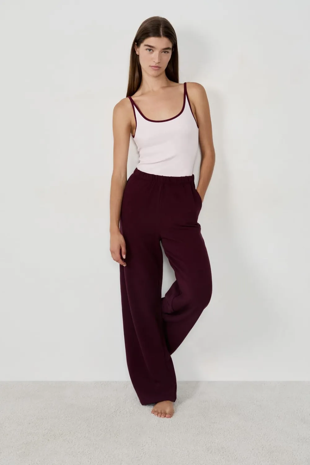 Online ETAM Pantalón de pijama BURDEOS GRANATE