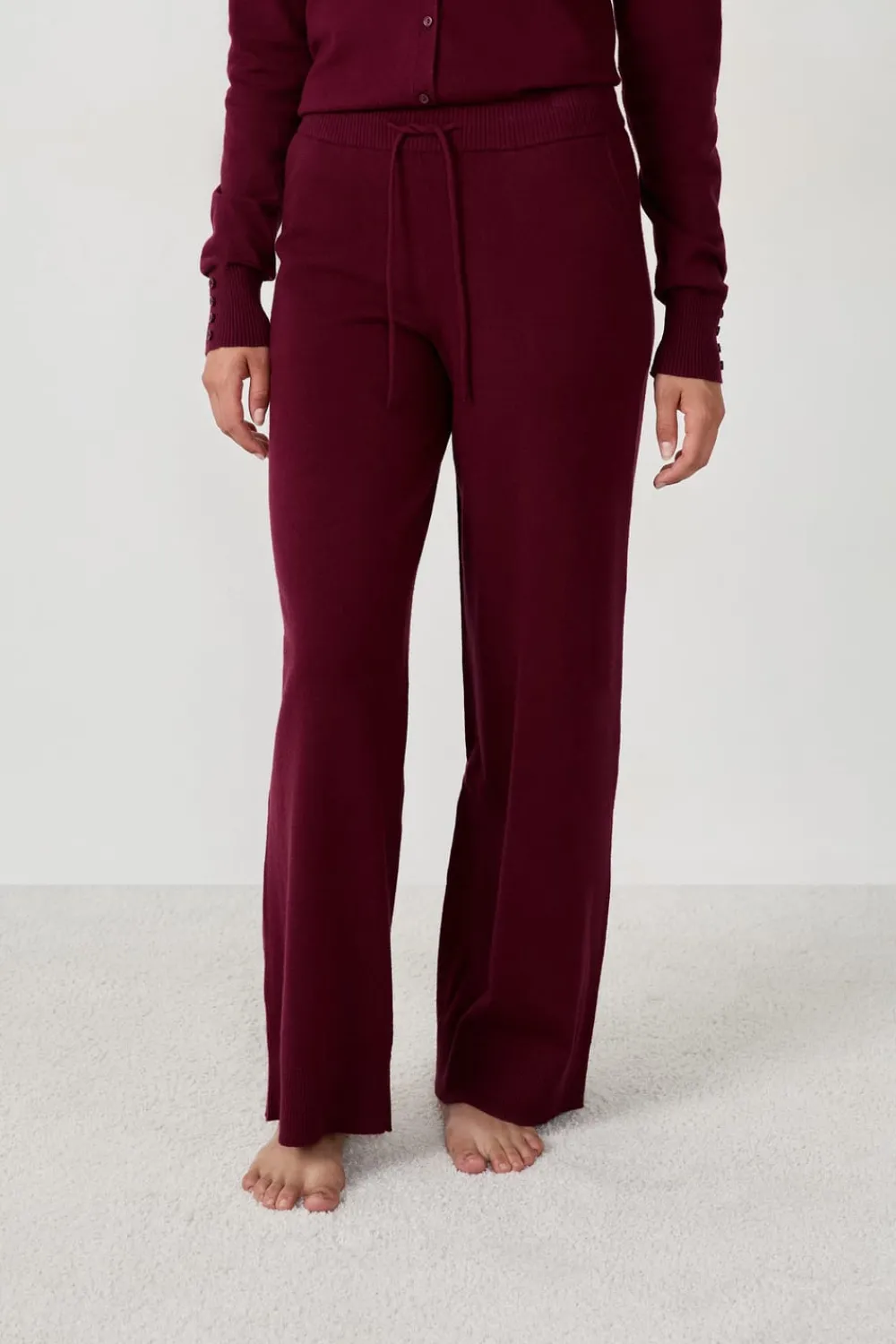 Discount ETAM Pantalón de pijama BURDEOS GRANATE