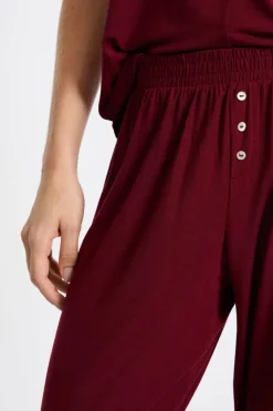 New ETAM Pantalón de pijama BURDEOS GRANATE