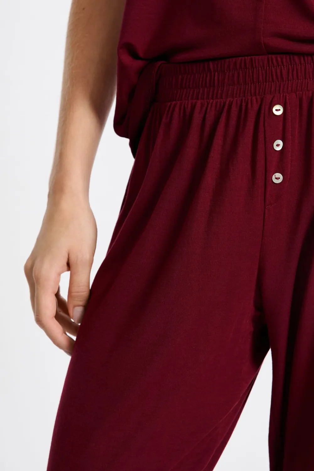 New ETAM Pantalón de pijama BURDEOS GRANATE