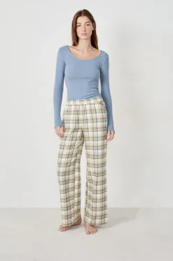 Outlet ETAM Pantalón de pijama a cuadros BEIGE