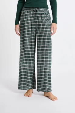 Discount ETAM Pantalón de pijama a cuadros VERDE