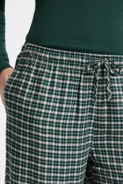 Discount ETAM Pantalón de pijama a cuadros VERDE