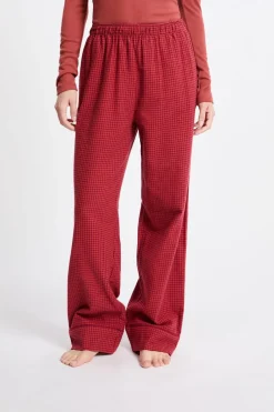 Clearance ETAM Pantalón de pijama a cuadros de algodón LADRILLO ROUX
