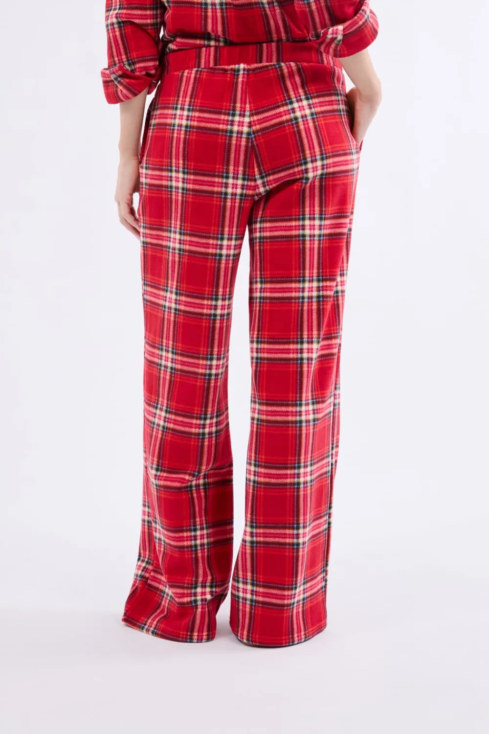 Hot ETAM Pantalón de pijama a cuadros ROJO