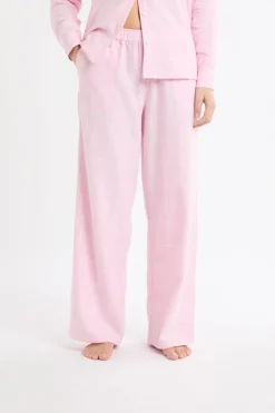 Discount ETAM Pantalón de pijama a cuadros de algodón ROSA