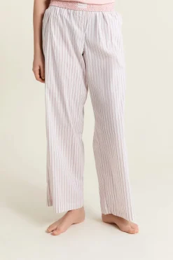 Online ETAM Pantalón de pijama a rayas con algodón ROSA