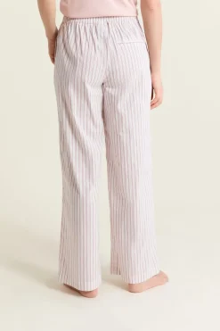 Online ETAM Pantalón de pijama a rayas con algodón ROSA