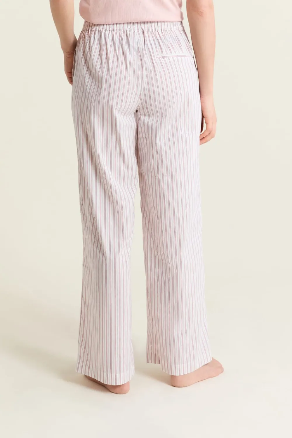 Online ETAM Pantalón de pijama a rayas con algodón ROSA