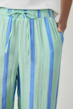 New ETAM Pantalón de pijama a rayas VERDE CLARO