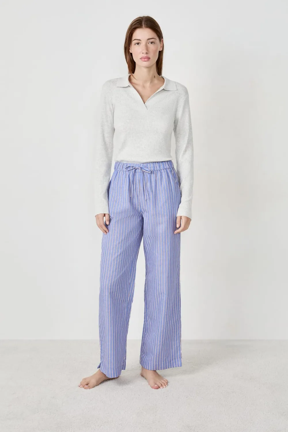 Best ETAM Pantalón de pijama a rayas AZUL