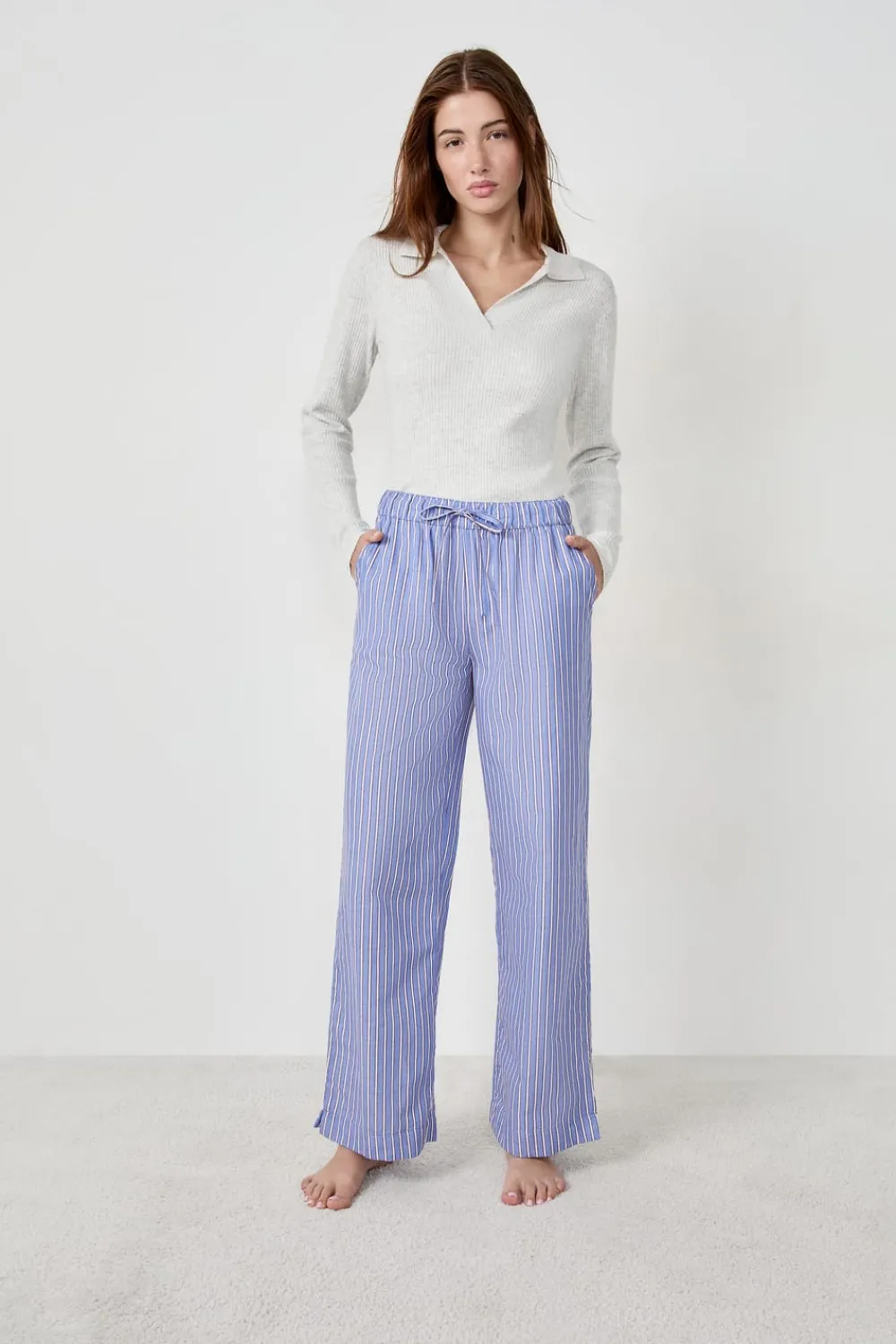 Best ETAM Pantalón de pijama a rayas AZUL