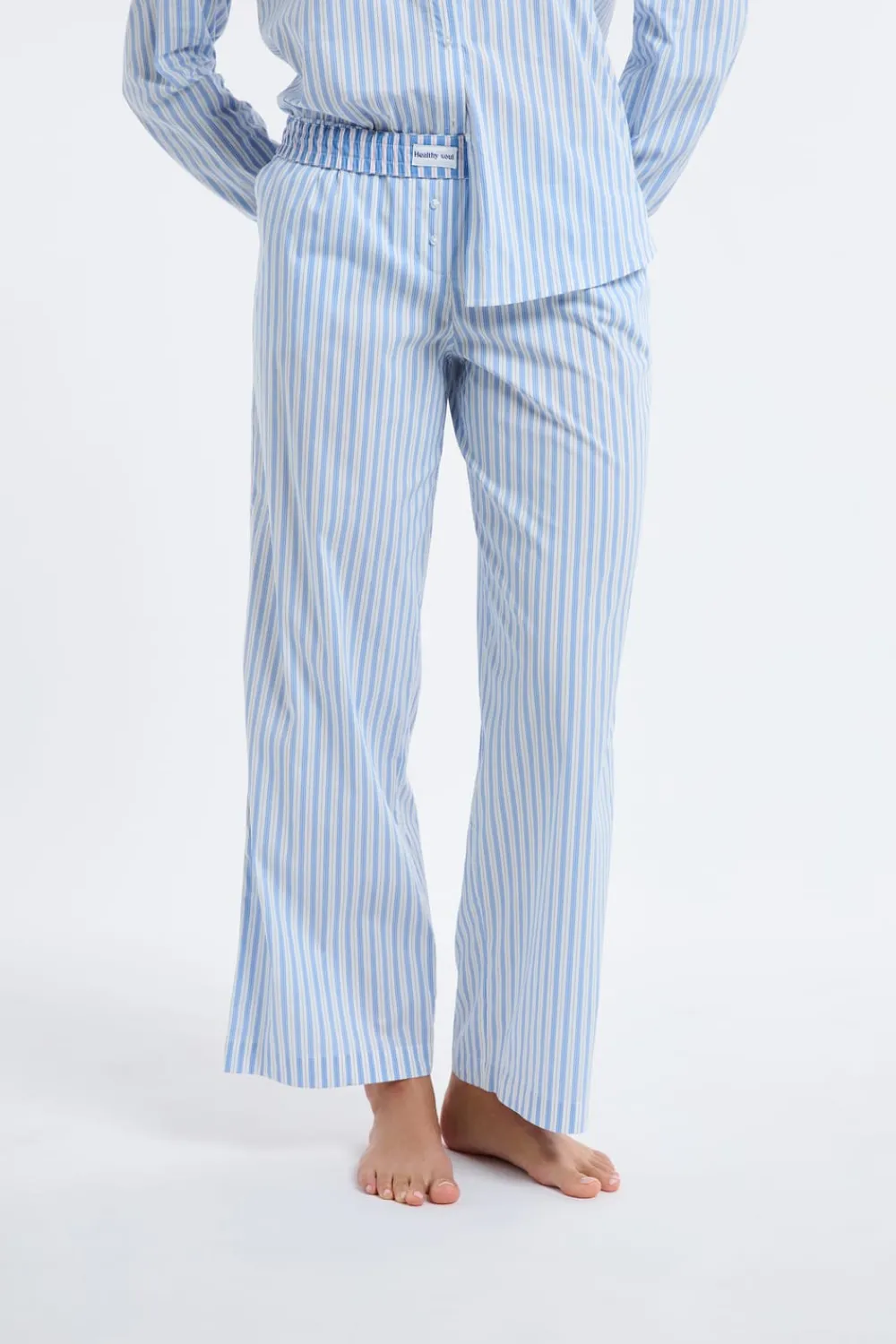 Sale ETAM Pantalón de pijama a rayas AZUL