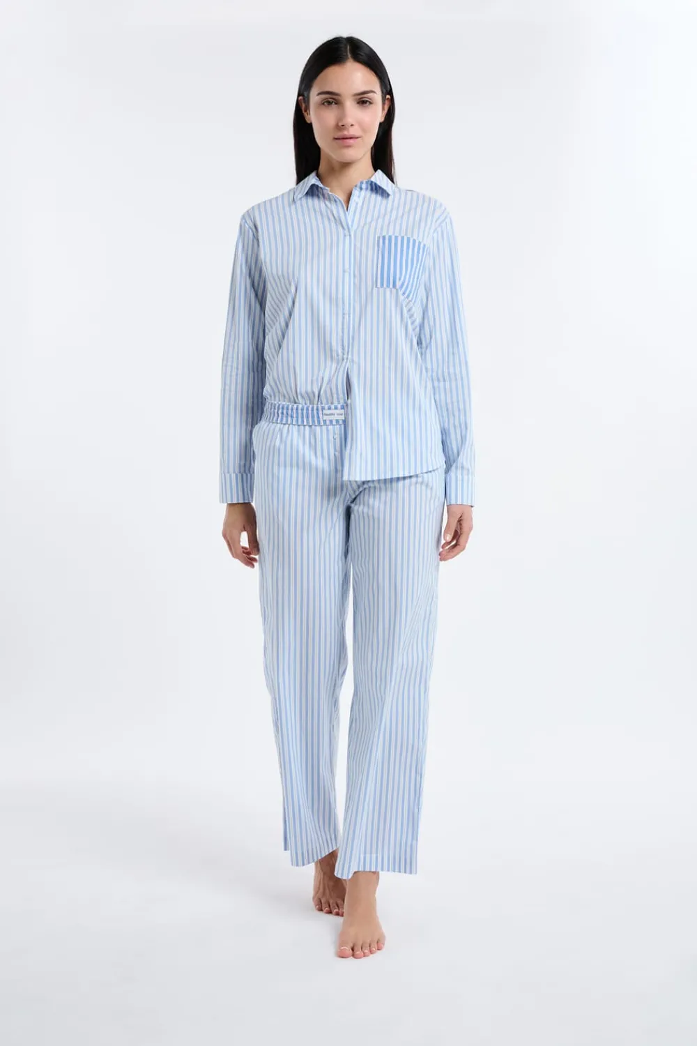 Sale ETAM Pantalón de pijama a rayas AZUL