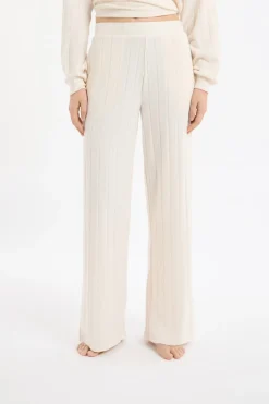 Best ETAM Pantalón de pijama ancho crudo