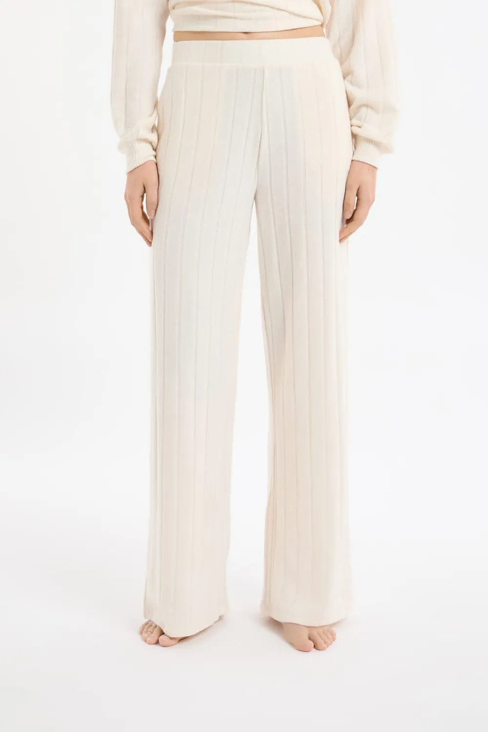 Best ETAM Pantalón de pijama ancho crudo