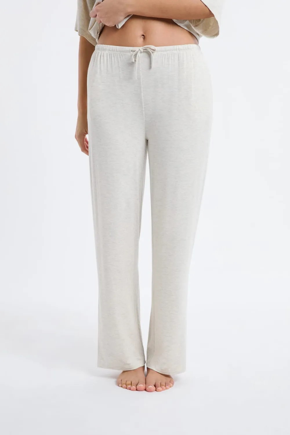 New ETAM Pantalón de pijama ancho de modal BEIGE