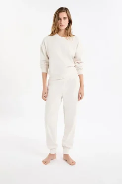 Online ETAM Pantalón de pijama con cintura elástica crudo