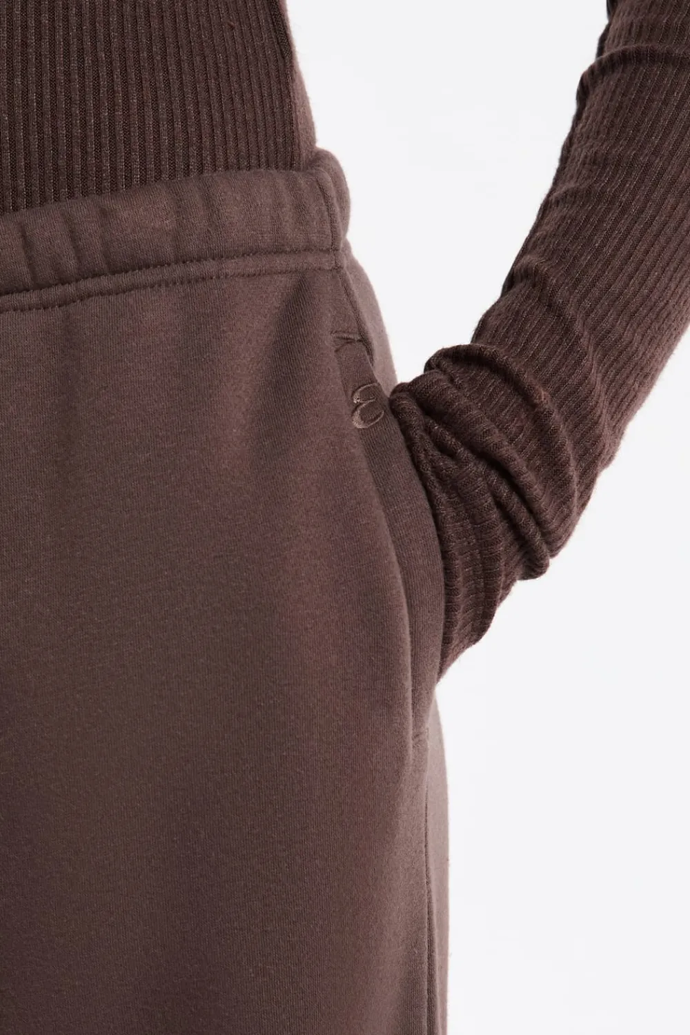 Hot ETAM Pantalón de pijama con cintura elástica y algodón CHOCOLATE