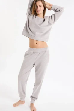 Hot ETAM Pantalón de pijama con cintura elástica GRIS