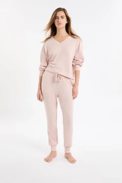 Outlet ETAM Pantalón de pijama con cordón ROSA EMPOLVADO