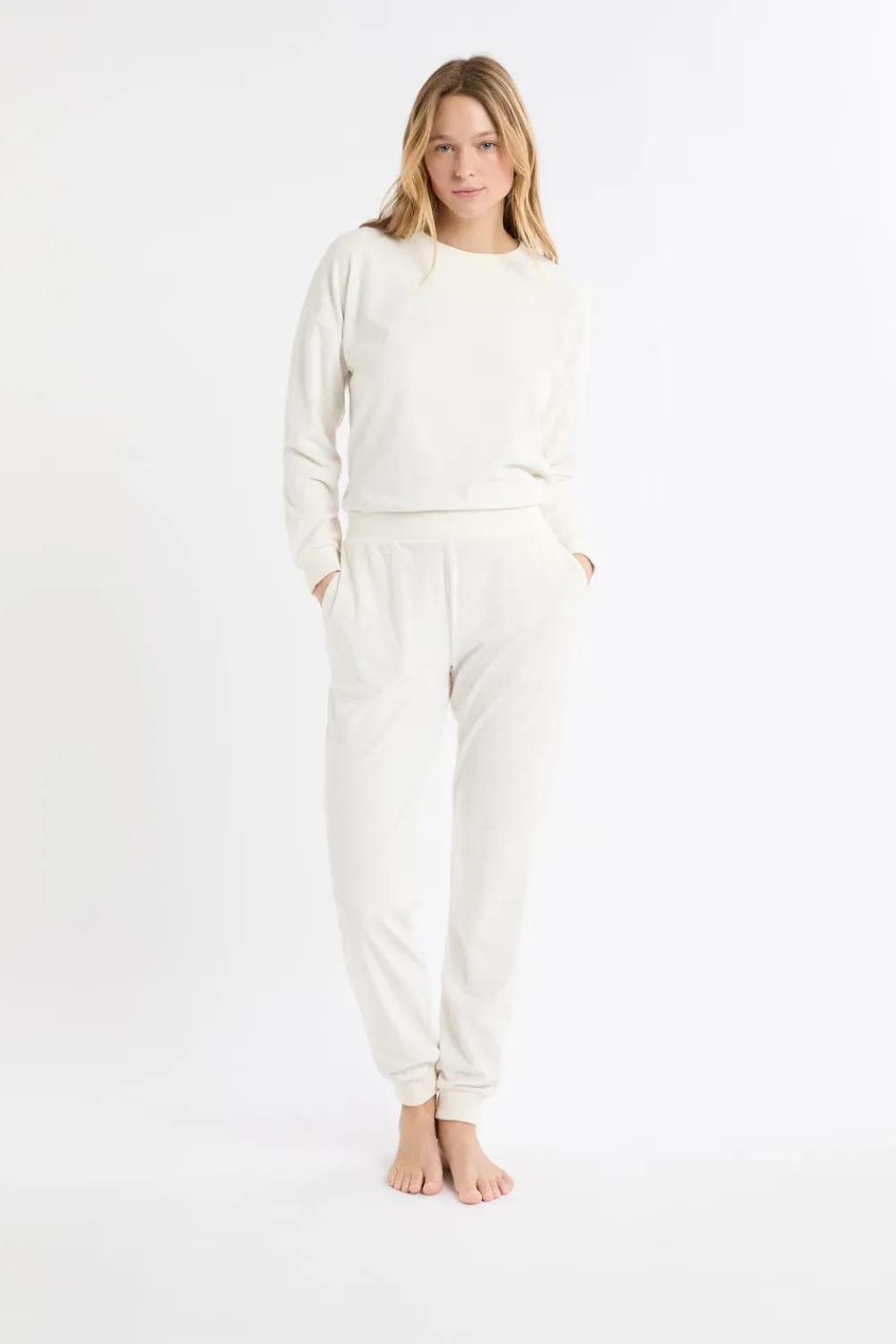 Discount ETAM Pantalón de pijama con estampado de estrellas crudo