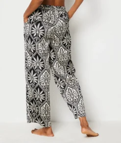 Outlet ETAM Pantalón de pijama con estampado floral IMP FD NEGRO