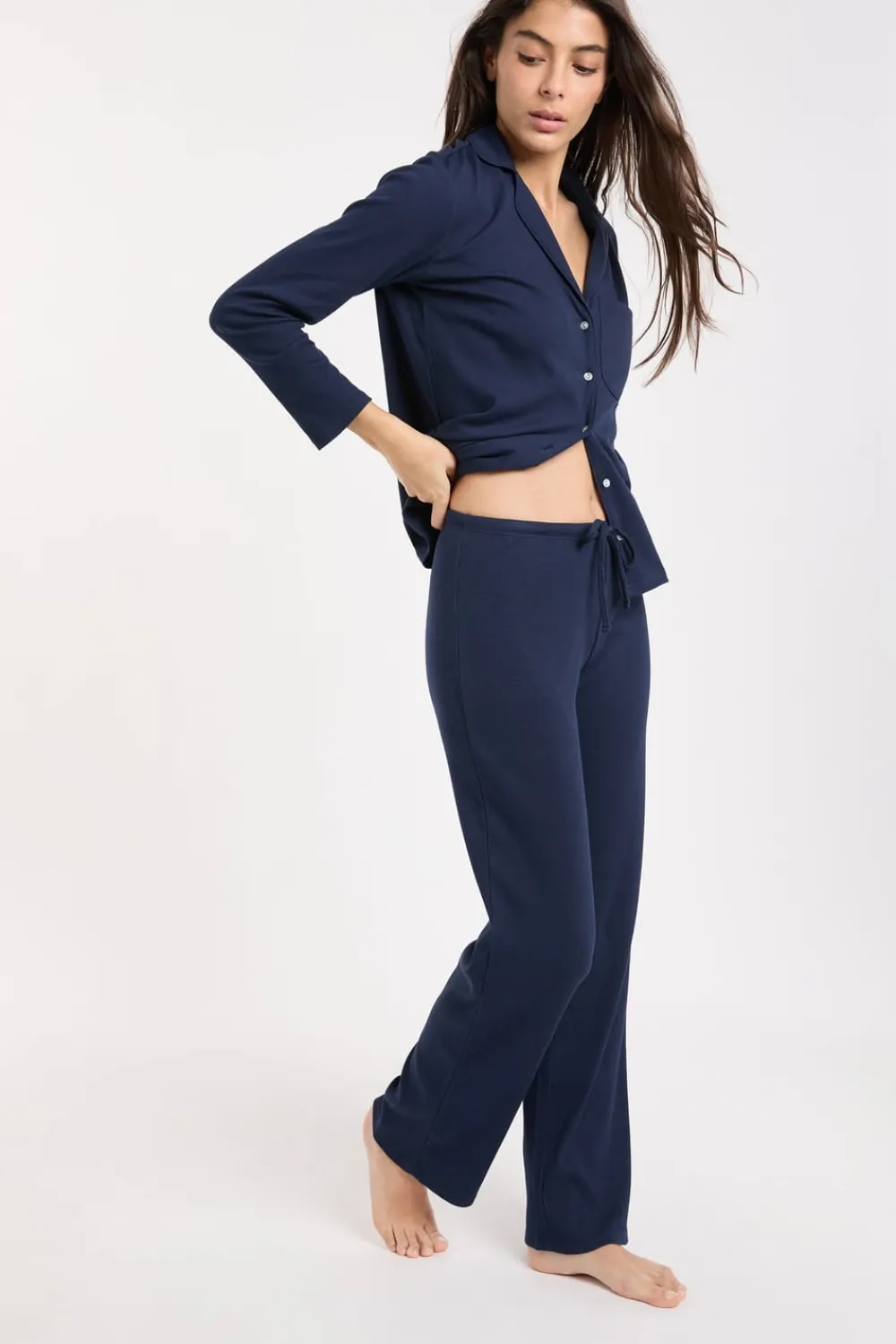 ETAM Pantalón de pijama de algodón AZUL REAL