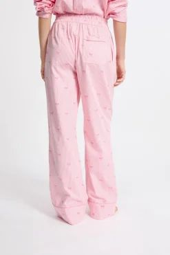 Hot ETAM Pantalón de pijama de algodón estampados ROSA