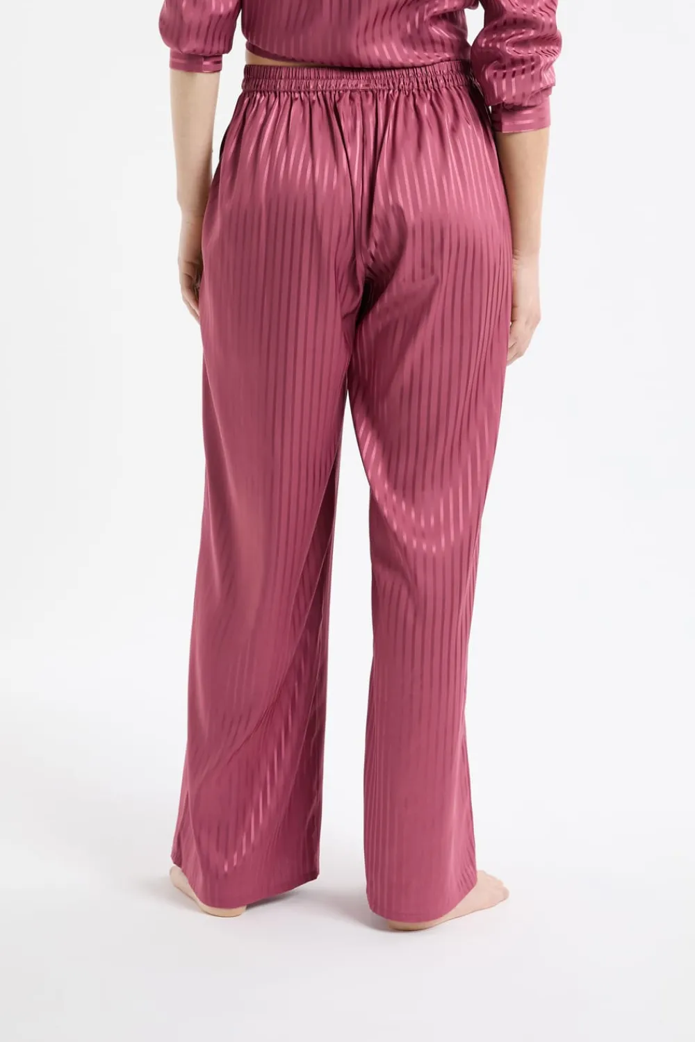 ETAM Pantalón de pijama de satén a rayas PETUNIA