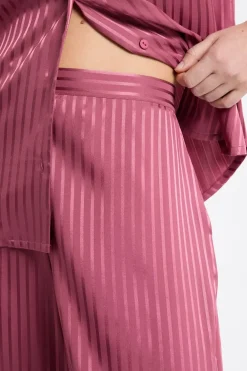 ETAM Pantalón de pijama de satén a rayas PETUNIA