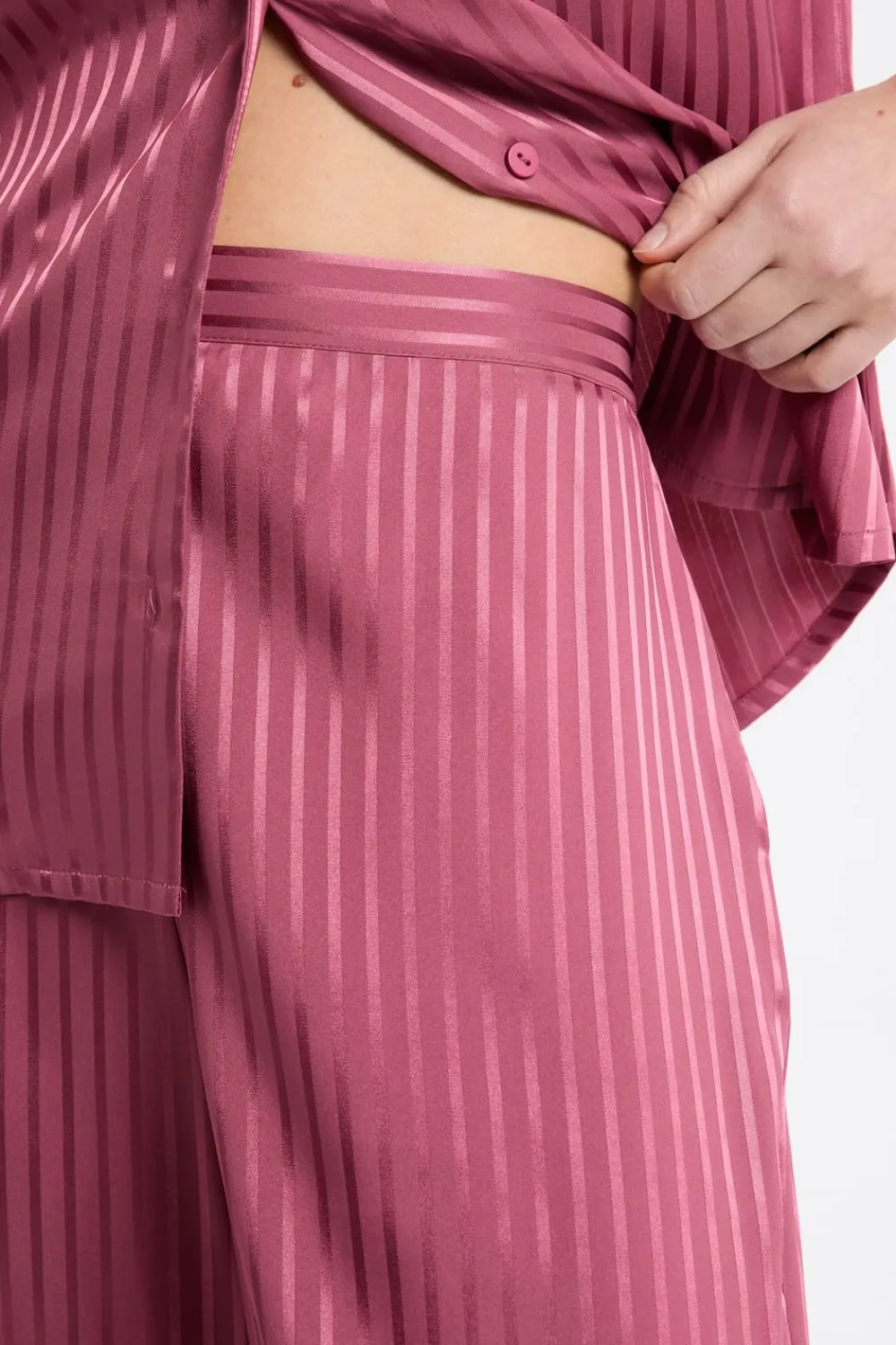 ETAM Pantalón de pijama de satén a rayas PETUNIA