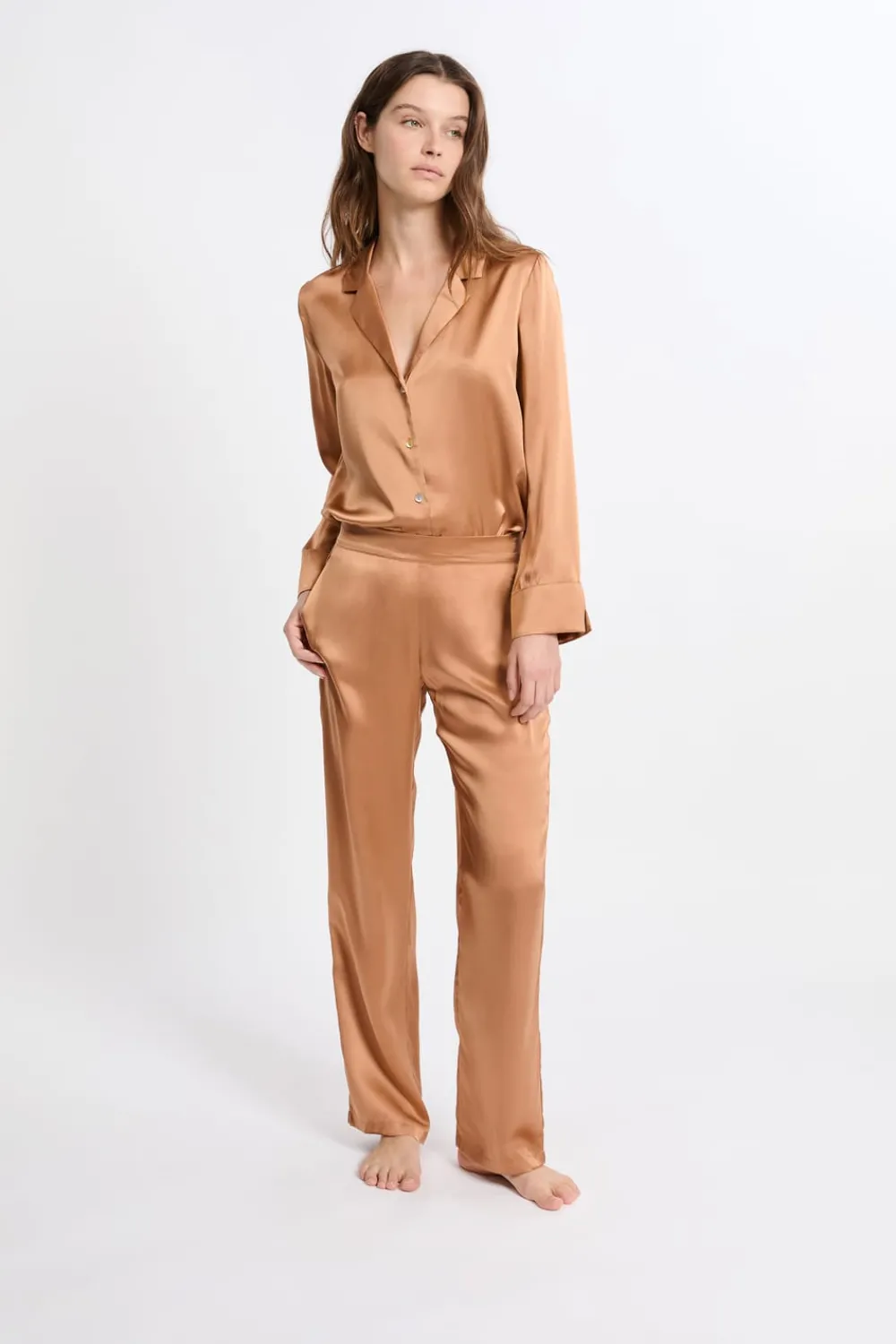 Online ETAM Pantalón de pijama de seda ARENA