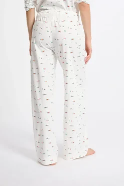 Clearance ETAM Pantalón de pijama estampado de algodón CRUDO